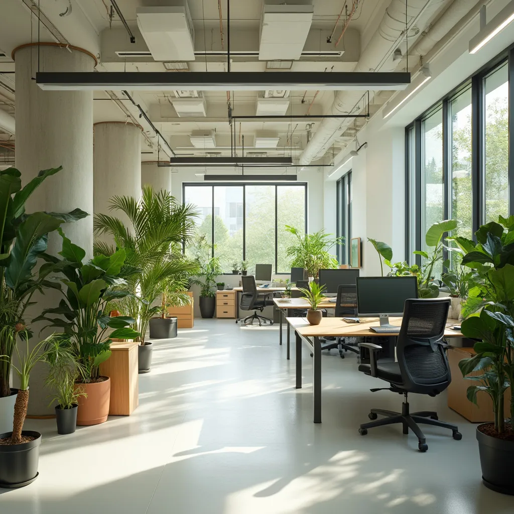 Ambiente de oficina acogedor